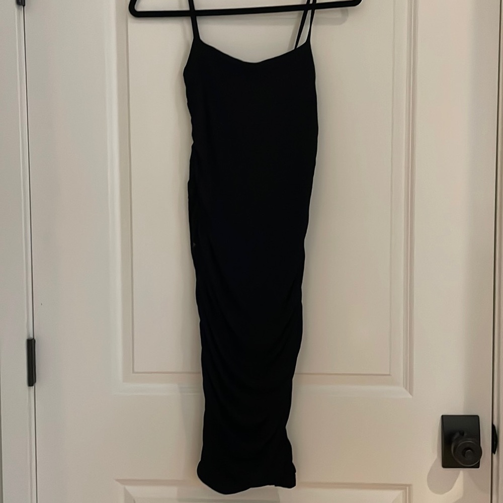 NWT Naked Wardrobe “baby mama” maternity rouched dress.